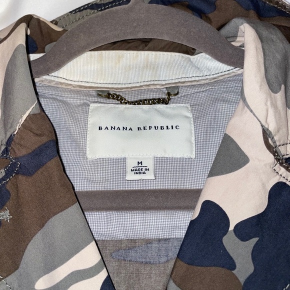 Banana Republic Camo Army Military Jacket Coat MED - Picture 5 of 6